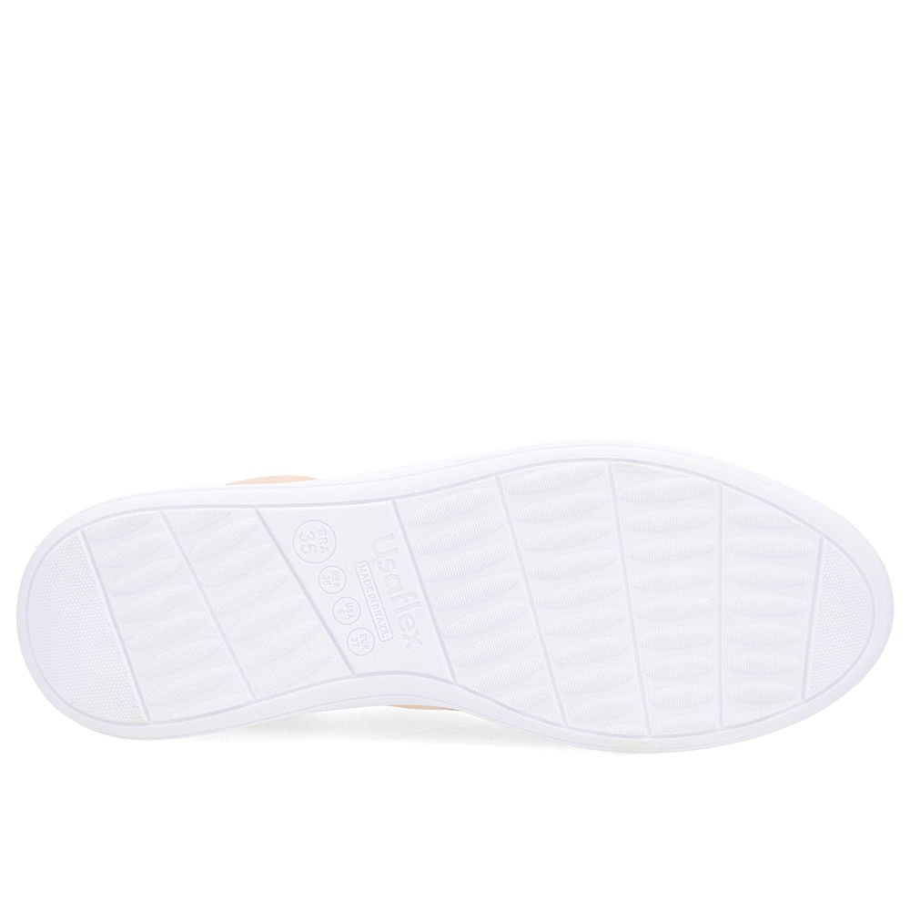 Tênis Casual Laranja Perolado Couro Zíper Lateral Laranja 5