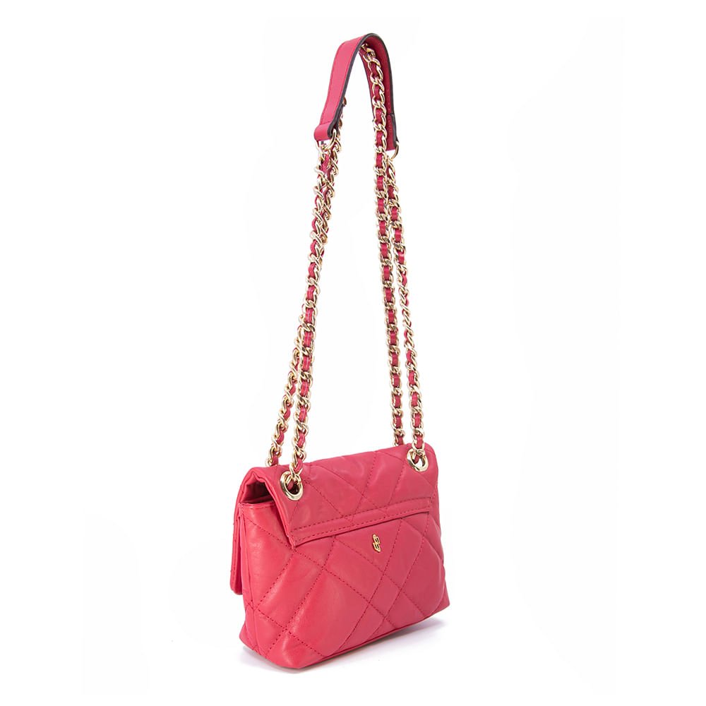 Bolsa Tiracolo Couro Vermelha Cherry Matelassê Vermelho 2