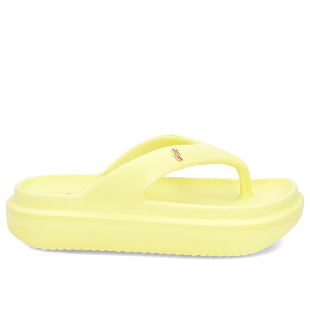 Chinelo Amarelo Poofy Plataforma Eva