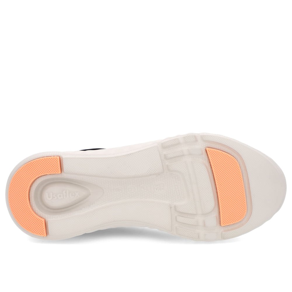 Tênis Preto Elastano Detalhe Costura Preto 5