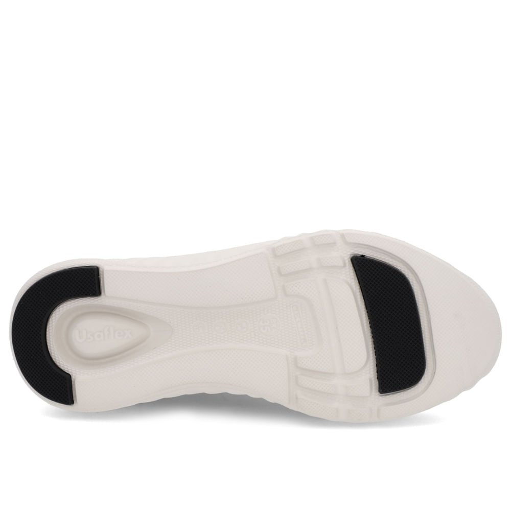 Tênis Preto Couro Cadarço Elástico Perfuração Preto 5