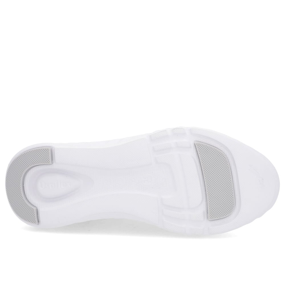 Tênis Branco Couro Cadarço Elástico Perfuração Branco 5