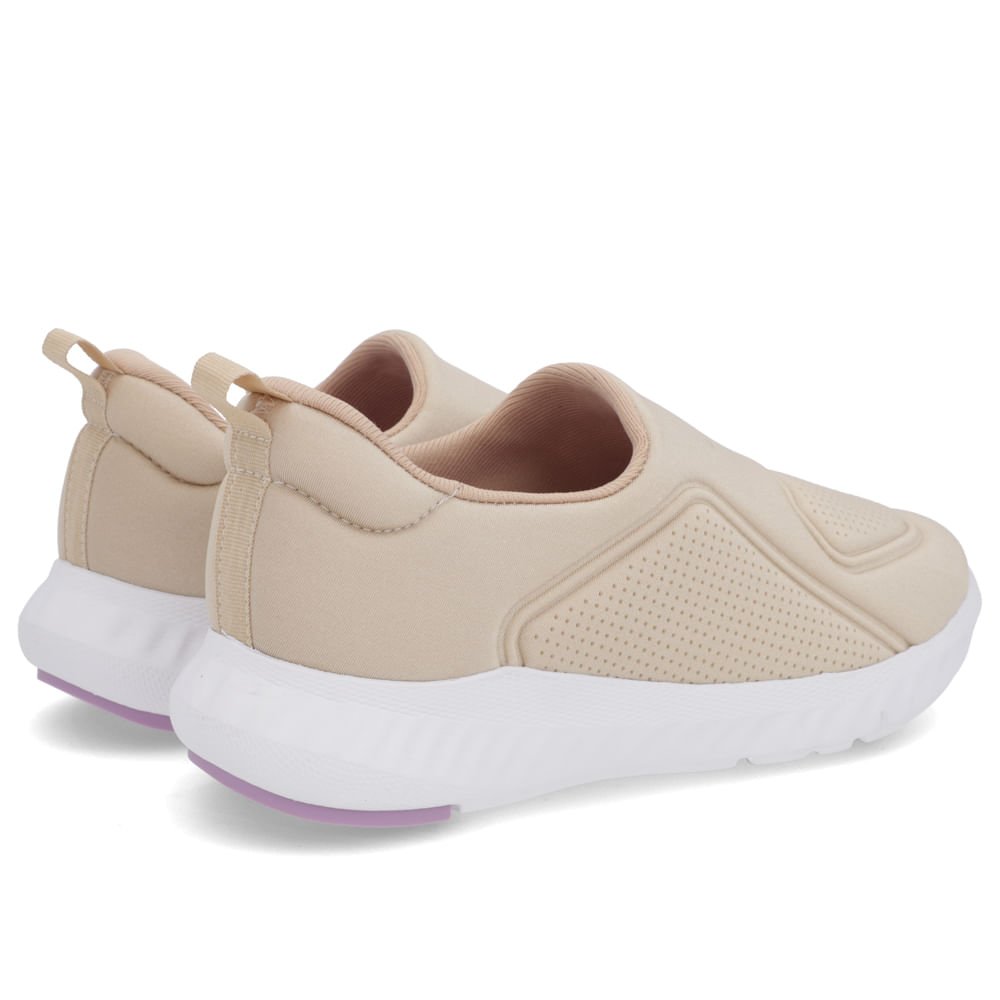 Tênis Bege Elastano Básico Bege 3