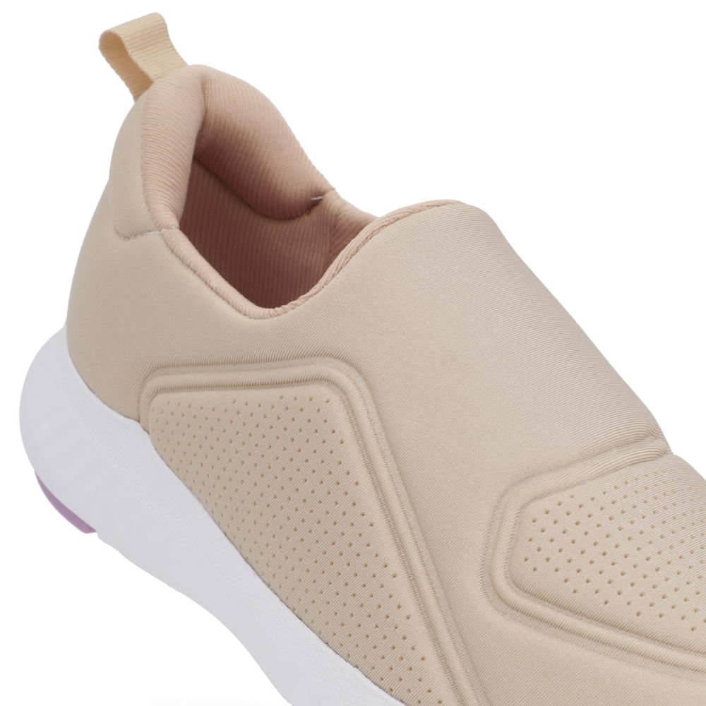 Tênis Bege Elastano Básico Bege 4