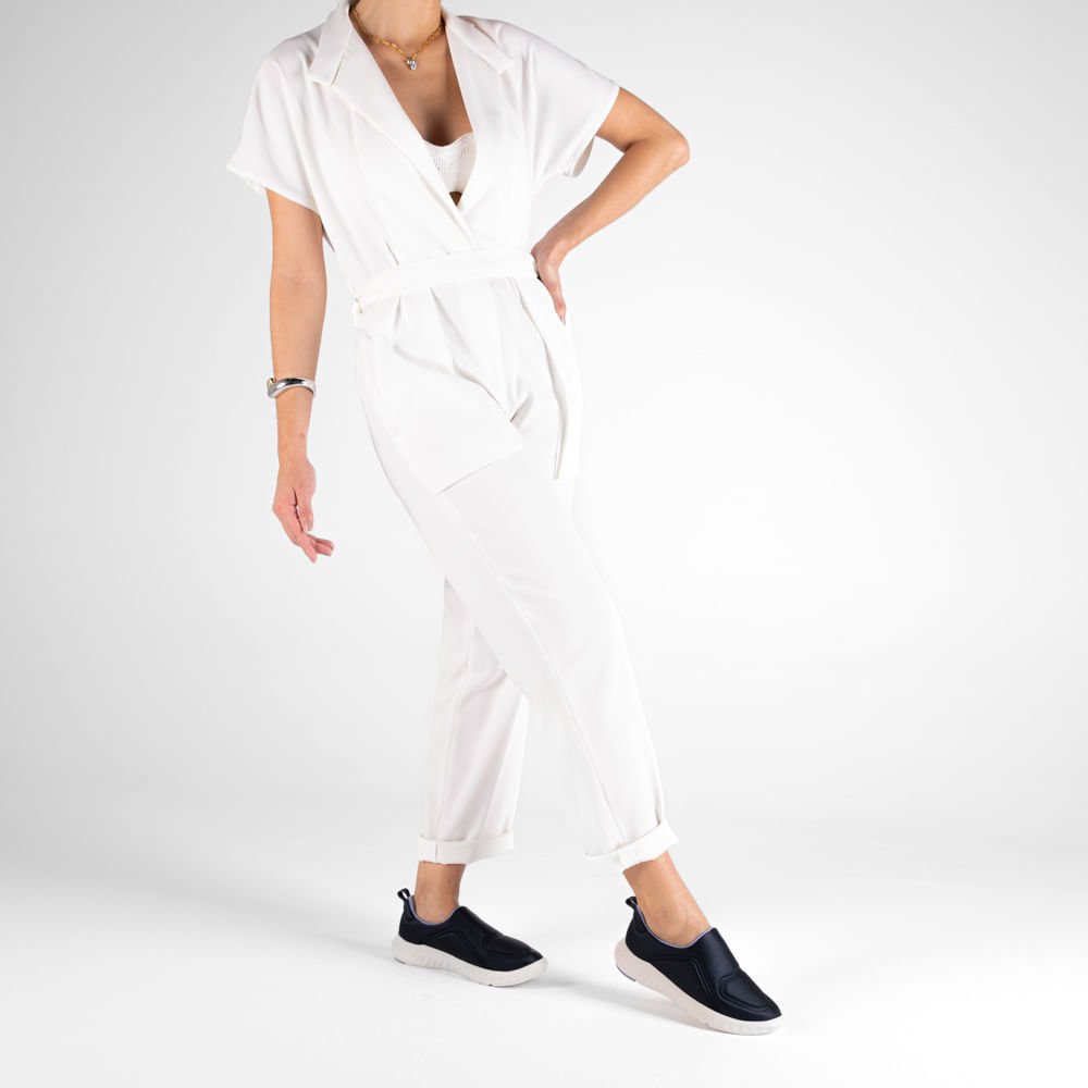 Tênis Azul Elastano Básico Azul 4