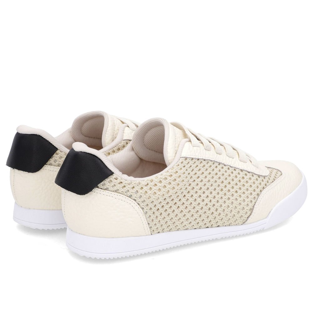 Tênis Básico Branco Tecido Detalhe Couro Branco 3