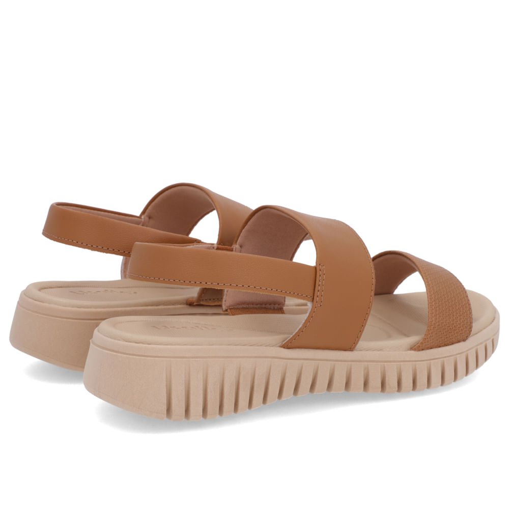 Sandália Plataforma Couro Marrom Marrom 3