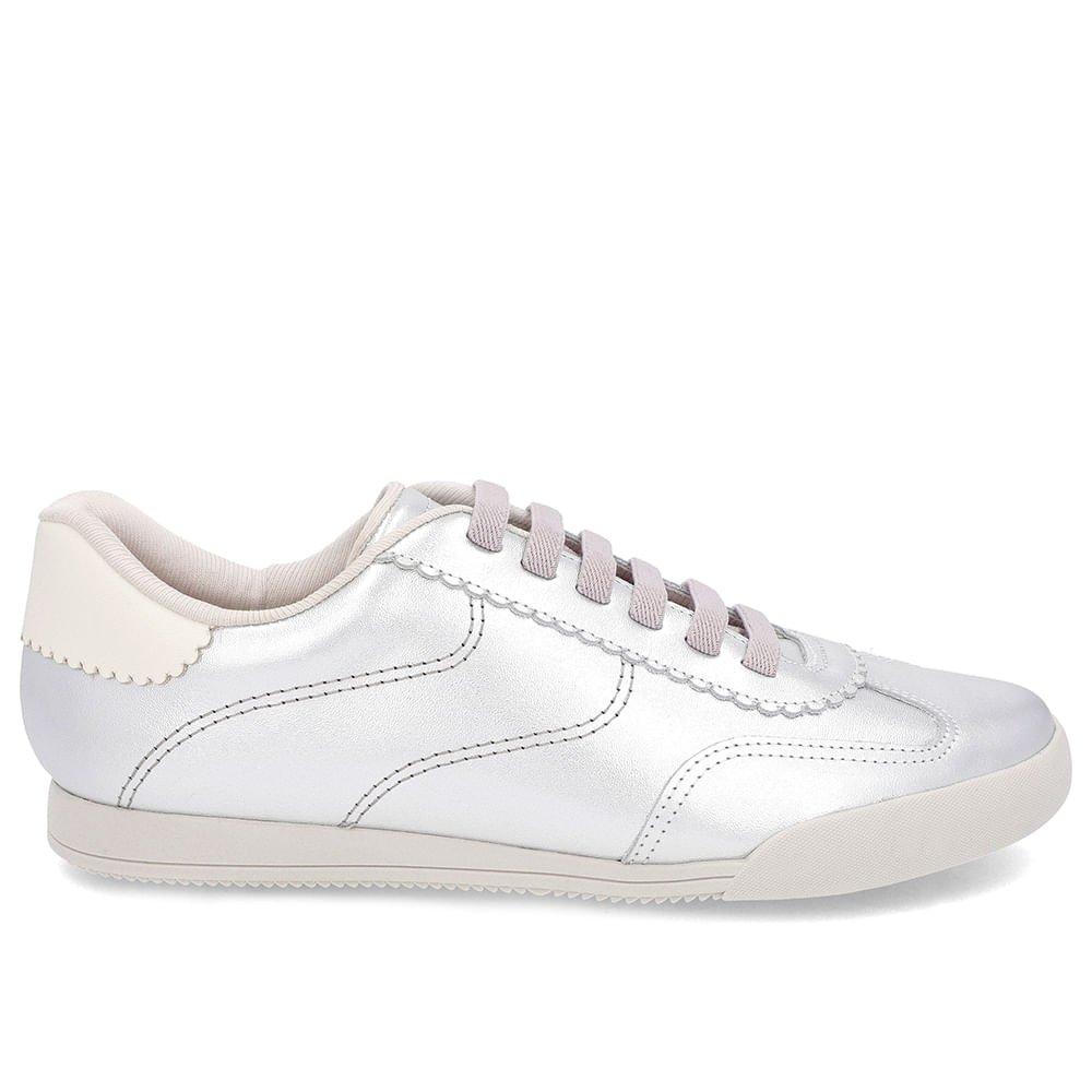 Tênis Prata Couro Prata 1