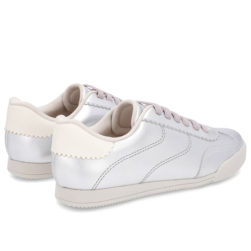 Tênis Prata Couro Prata 2