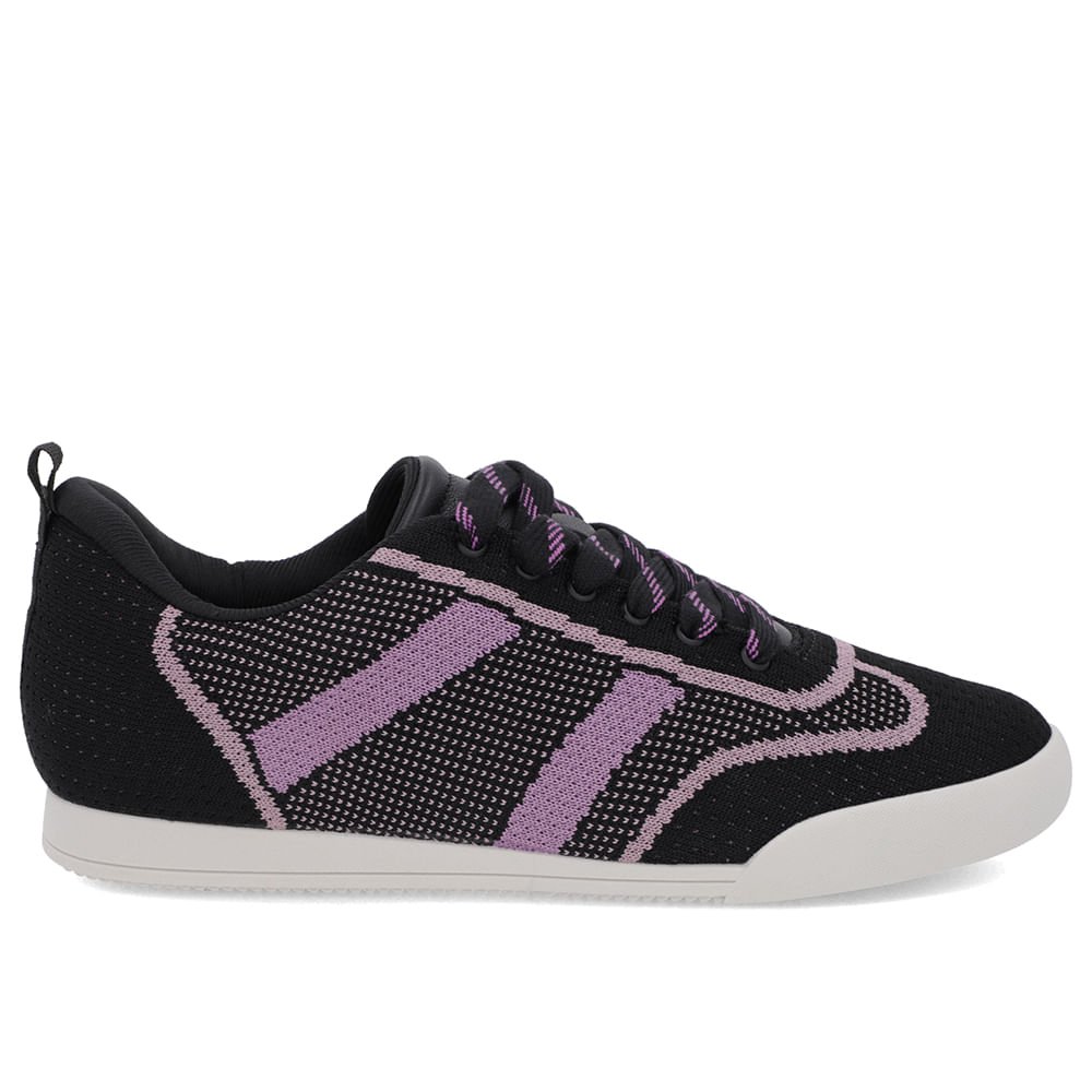 Tênis Cadarço Preto Tecido