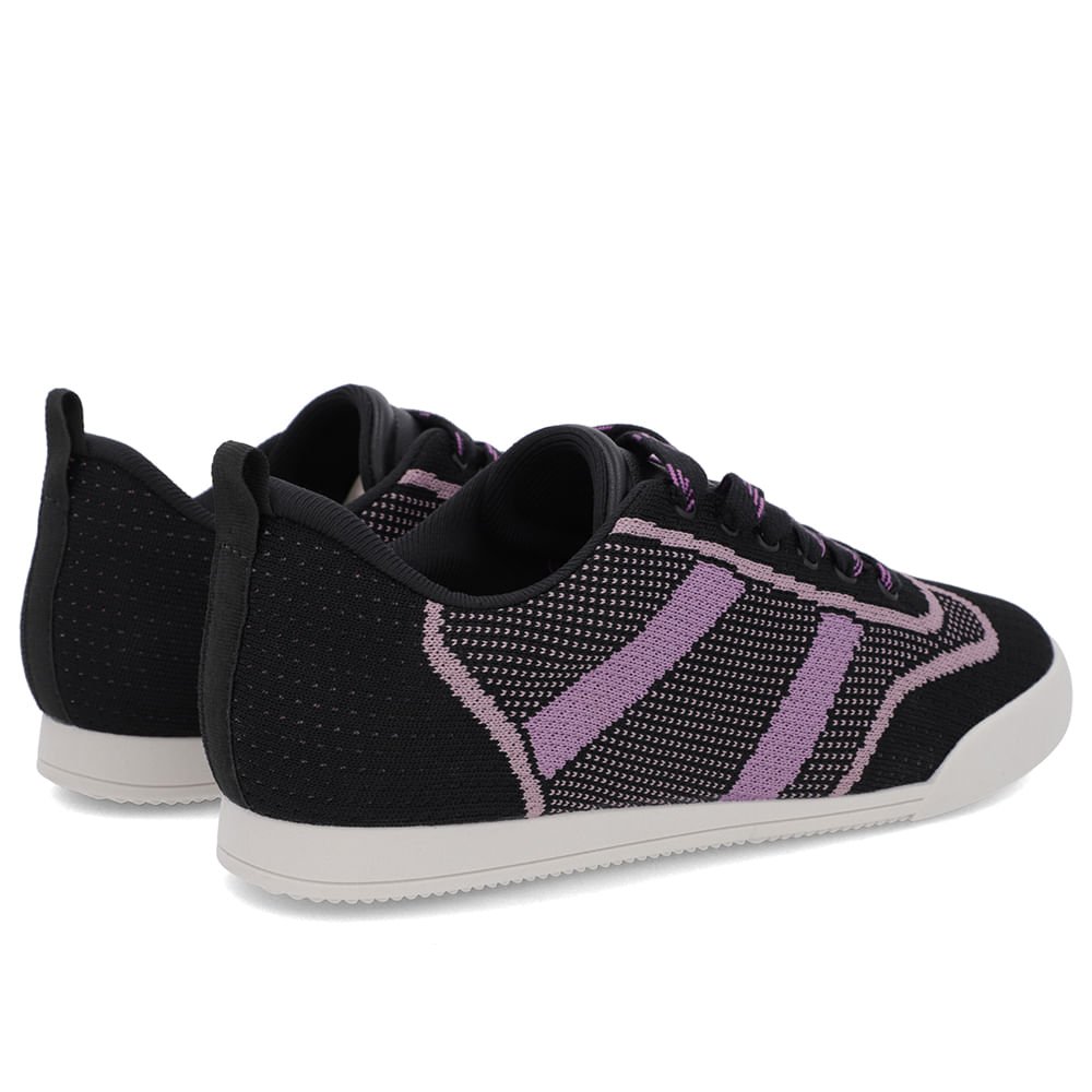 Tênis Cadarço Preto Tecido Preto 3