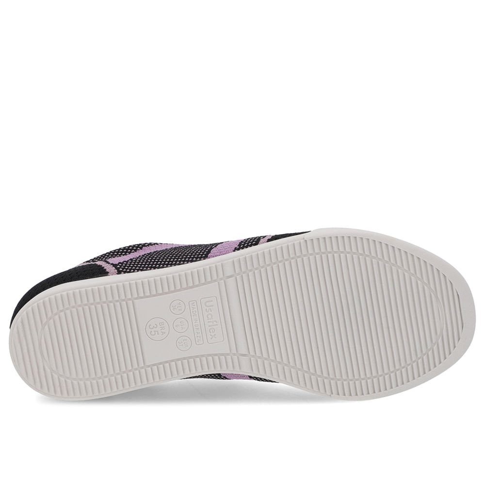 Tênis Cadarço Preto Tecido Preto 5