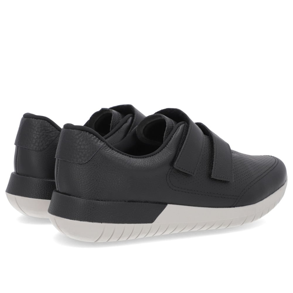 Tênis Fecho-Flex Preto Couro Preto 3