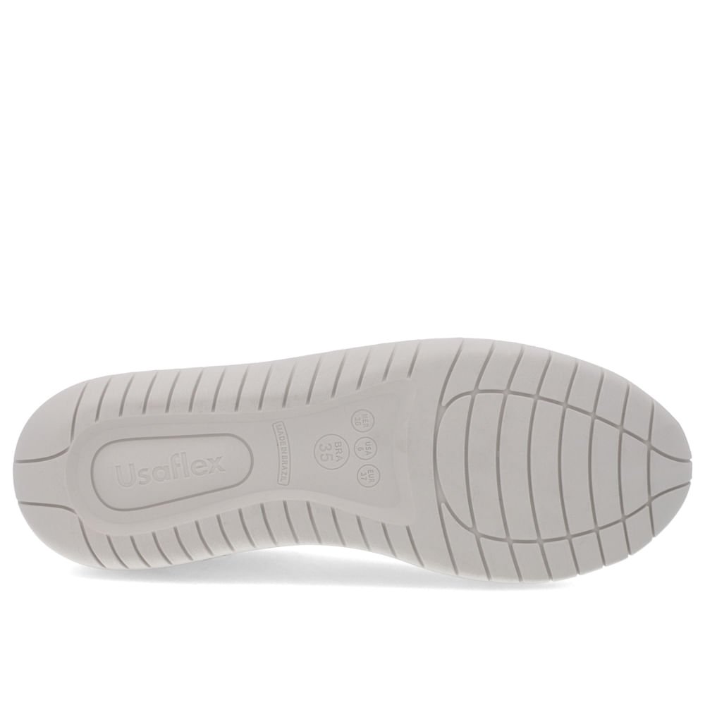 Tênis Couro Dourado Fechamento Elástico Dourado 5