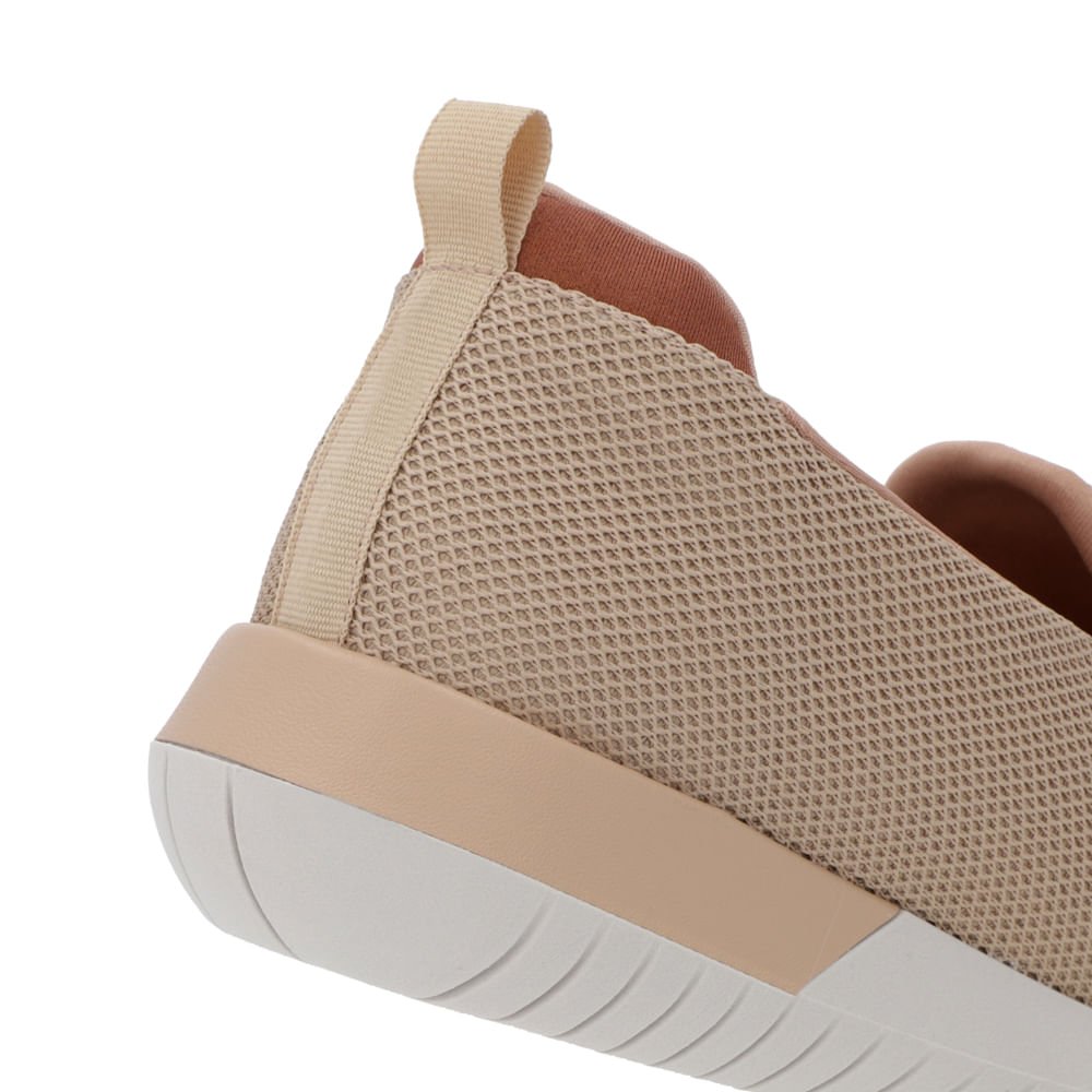 Tênis Slip On Bege Básico Bege 4