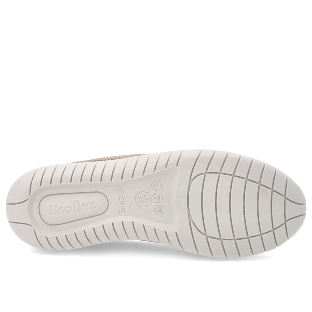 Tênis Slip On Bege Básico Bege 5