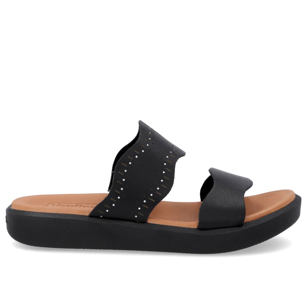 Tamanco Plataforma Couro Preto