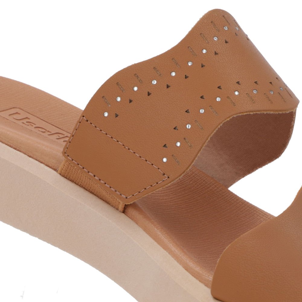 Tamanco Plataforma Couro Marrom Marrom 4