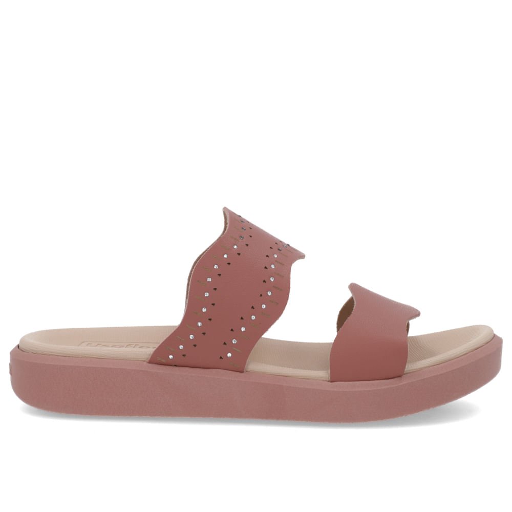 Tamanco Plataforma Couro Rosa