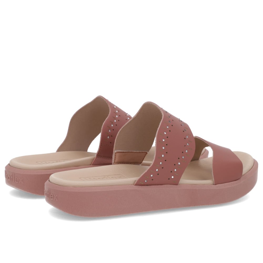 Tamanco Plataforma Couro Rosa Marrom 3