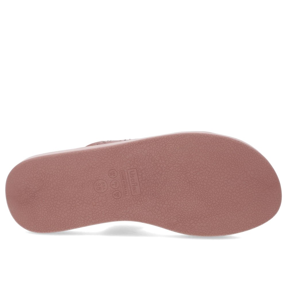 Tamanco Plataforma Couro Rosa Marrom 5