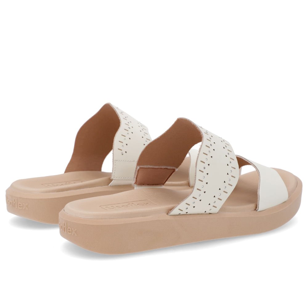 Tamanco Plataforma Couro Branco Branco 3