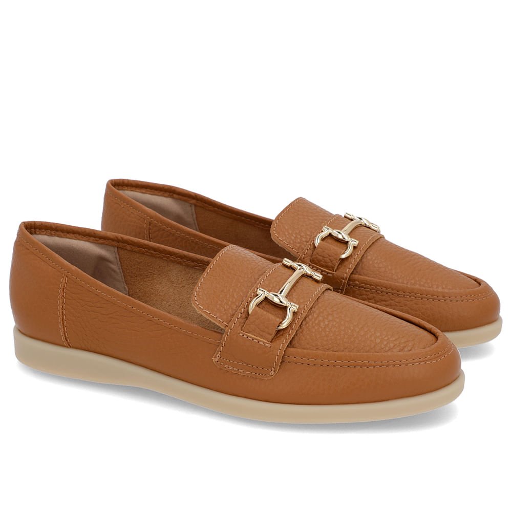 Loafer Urbano Marrom Couro Bridão Marrom 2