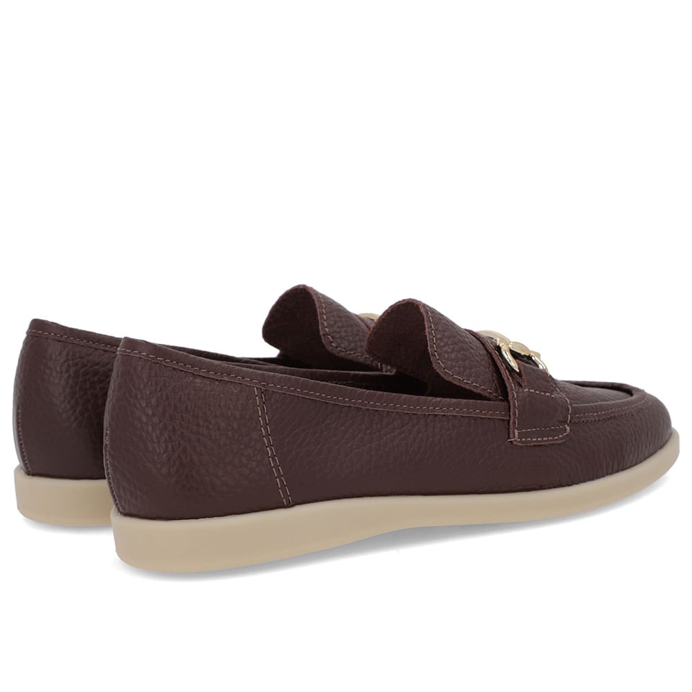 Loafer Urbano Marrom Couro Bridão Marrom 3