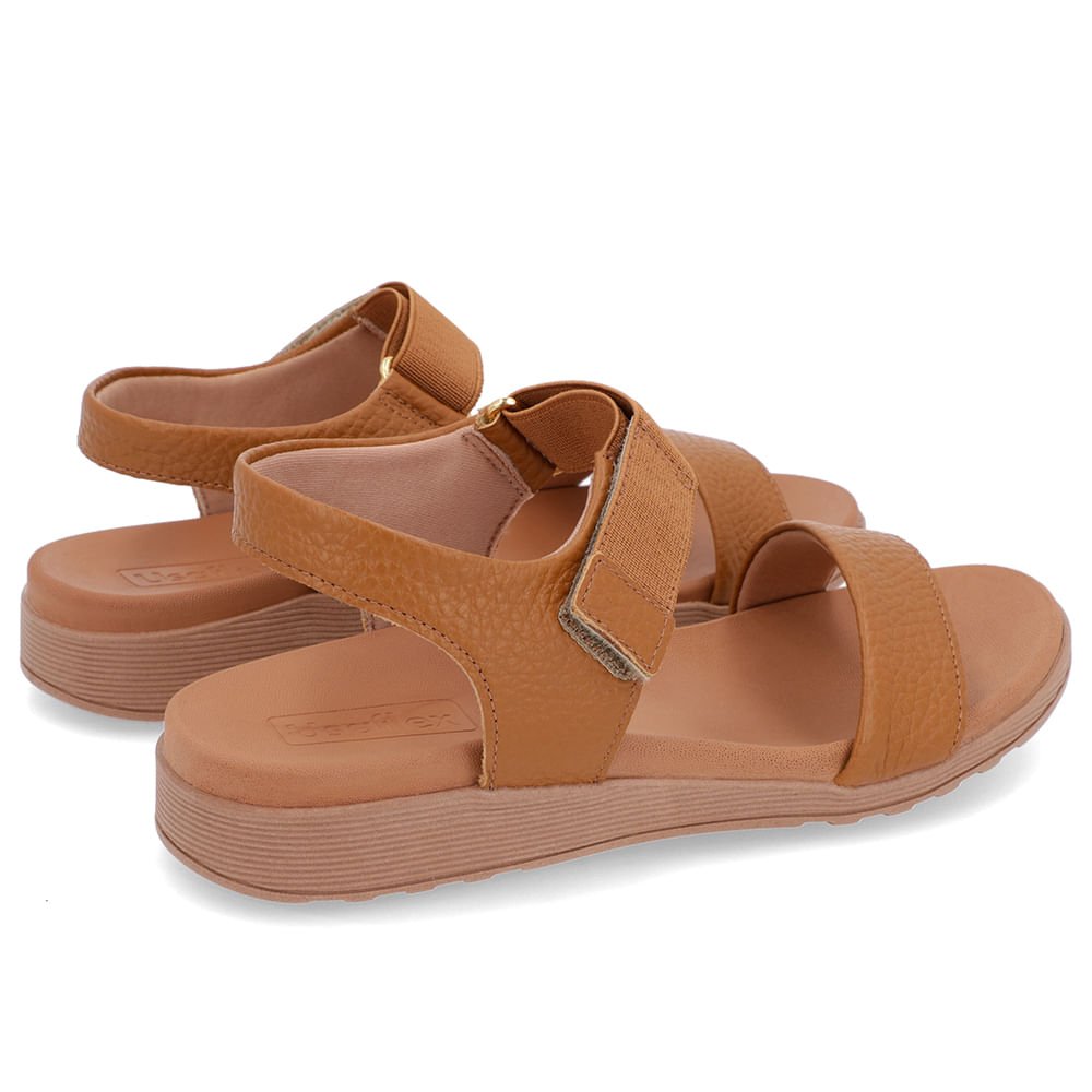 Sandália Casual Couro Marrom Marrom 3