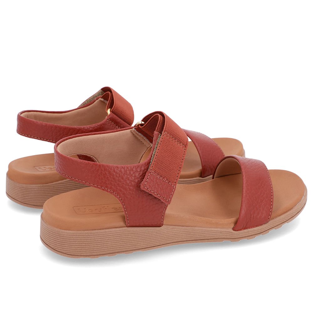 Sandália Casual Couro Marrom Marrom 3