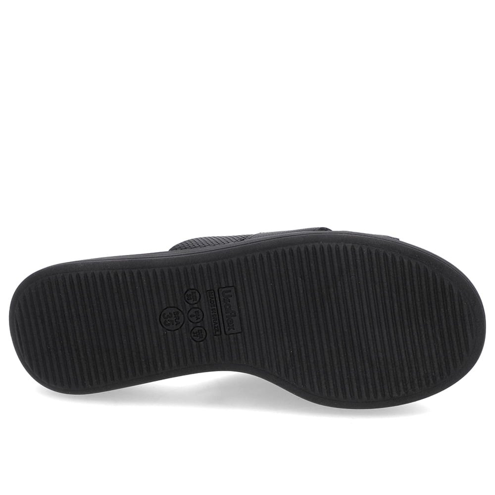 Tamanco Bico Redondo Couro Preto Preto 5