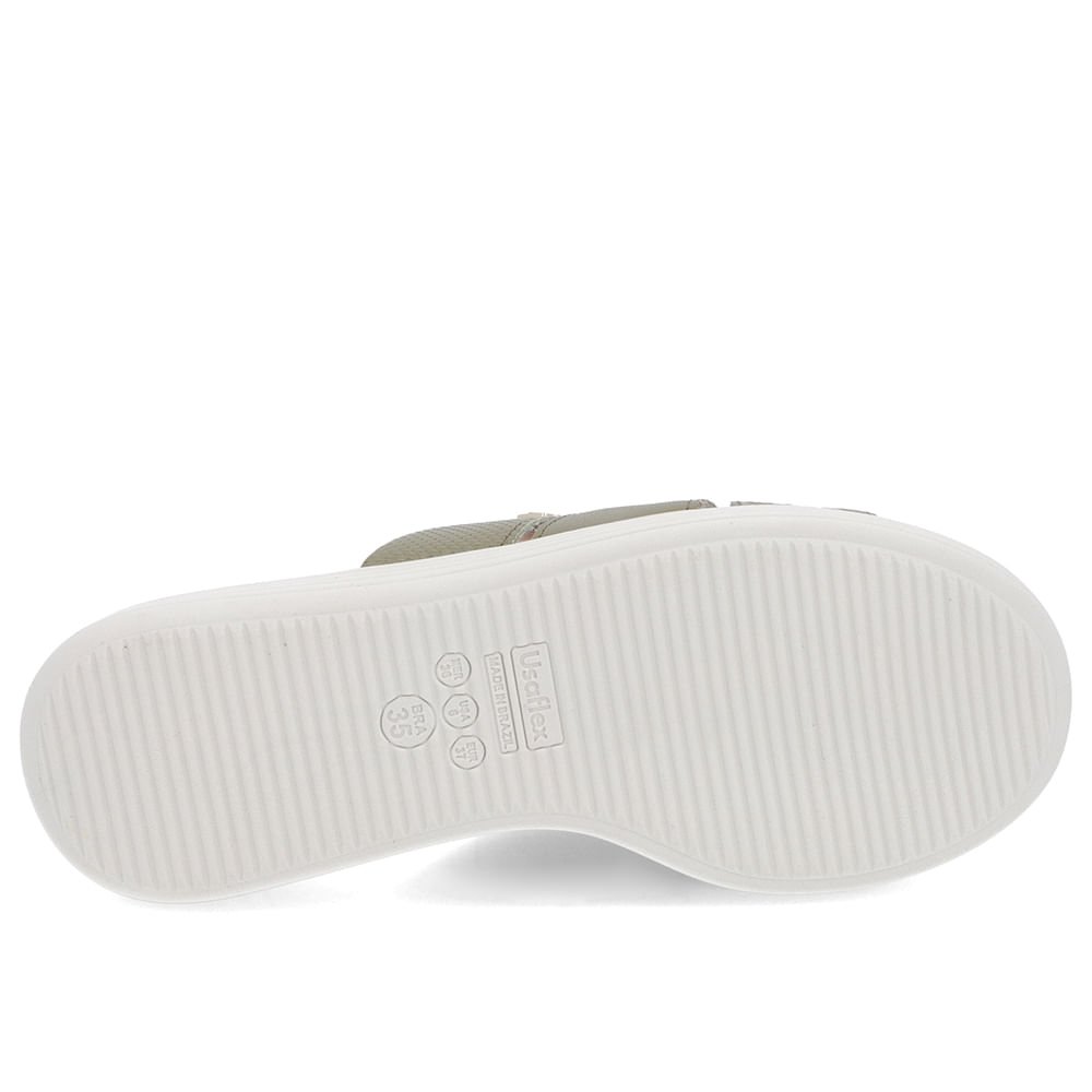 Tamanco Bico Redondo Couro Verde Verde 5