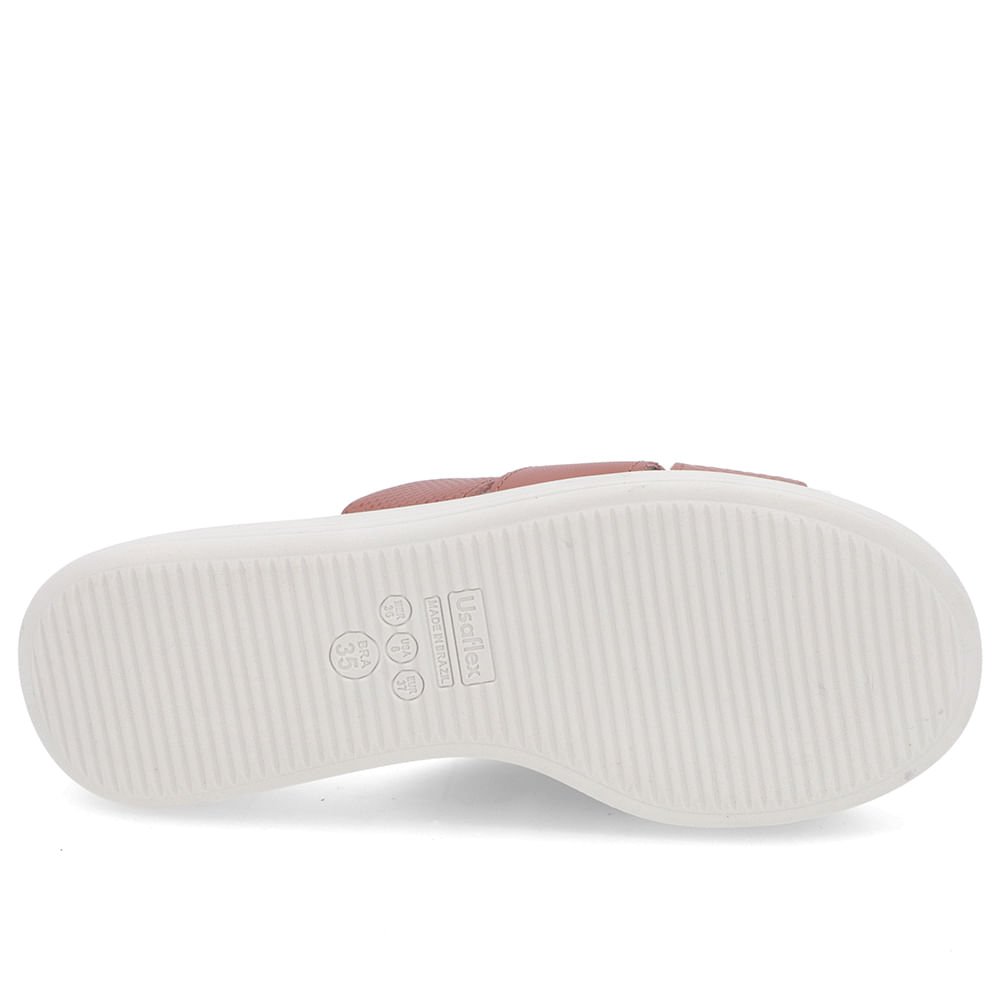 Tamanco Bico Redondo Couro Rosa Rosa 5