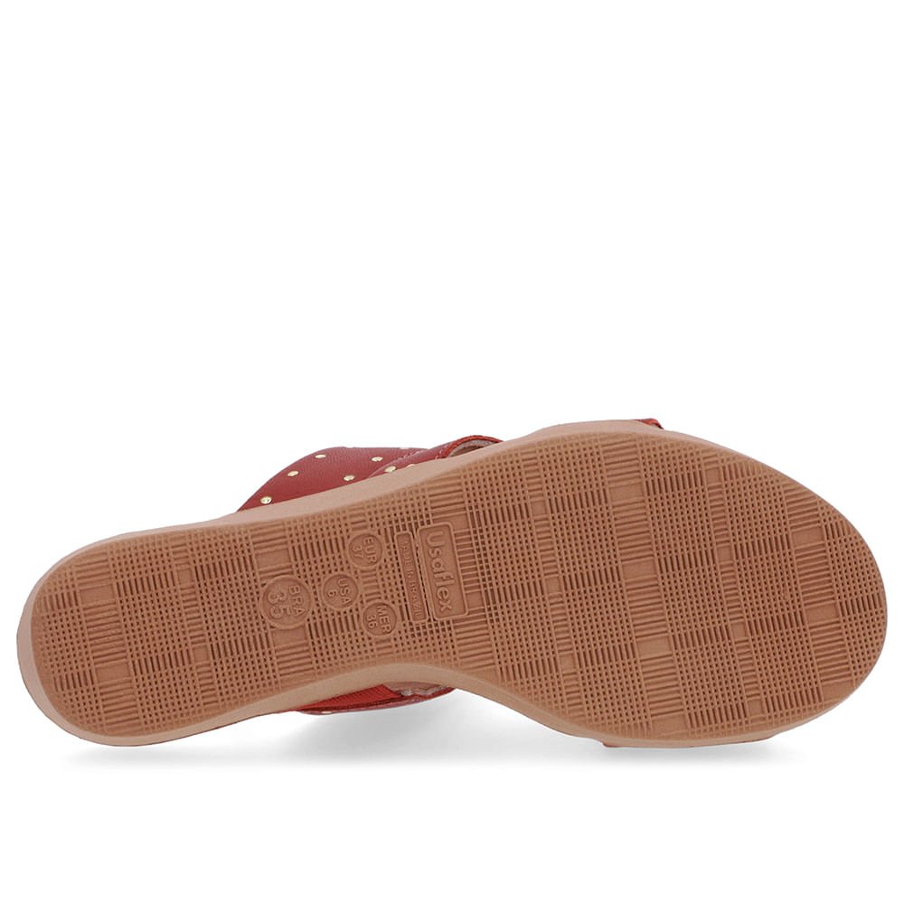 Tamanco Salto Plataforma Couro Marrom Rebites Marrom 5