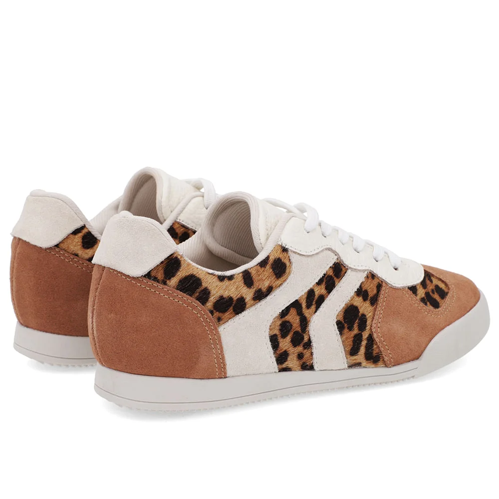 Tênis Retrô Branco Couro Detalhe Pelo Branco 3