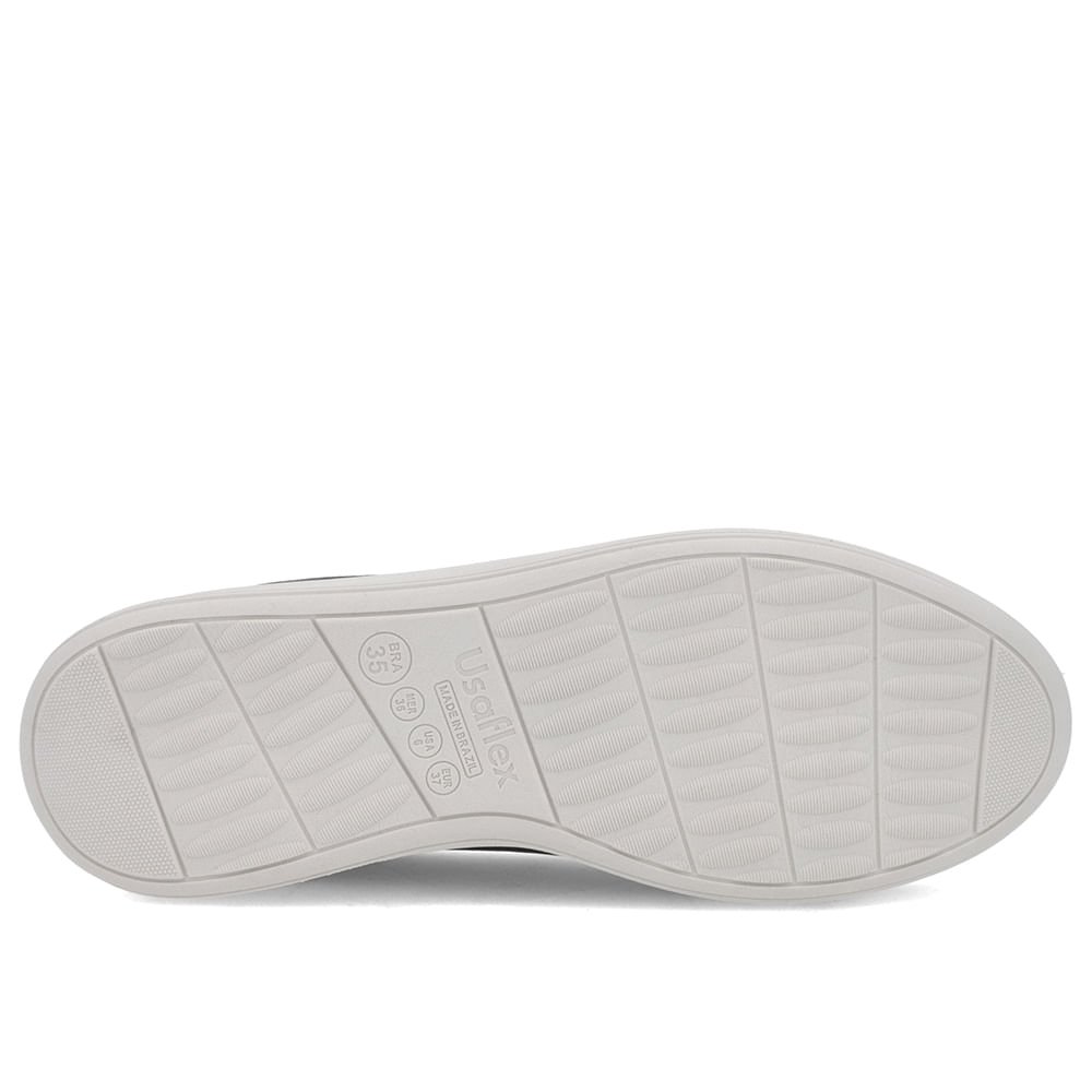 Tênis Básico Preto Elastano Furos Preto 5