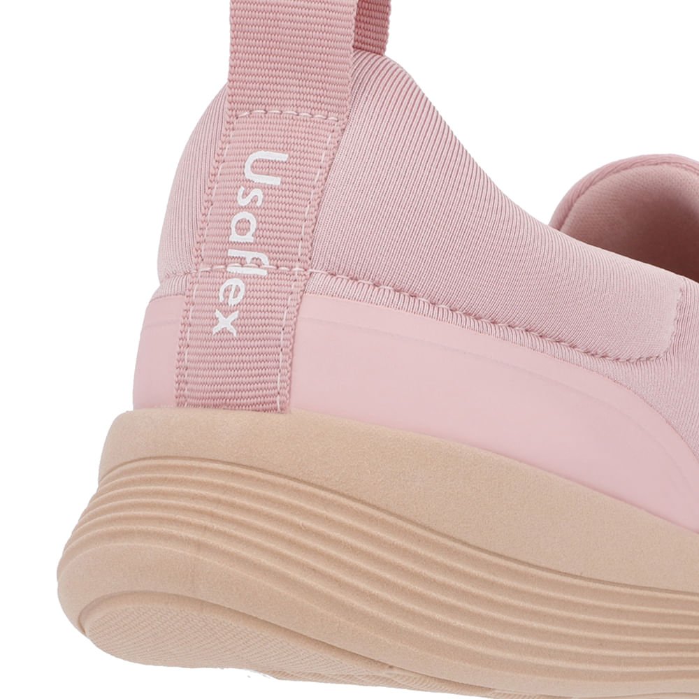 Tênis Básico Rosa Elastano Furos Rosa 4