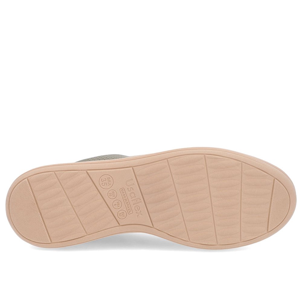 Tênis Verde Couro Furos Cadarço Elástico Verde 5