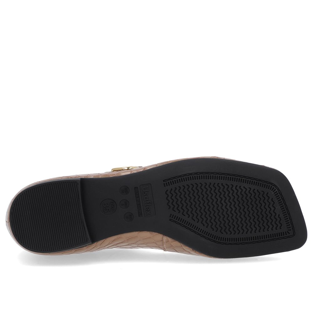 Sapatilha Clássica Marrom Verniz Bico Quadrado Marrom 5