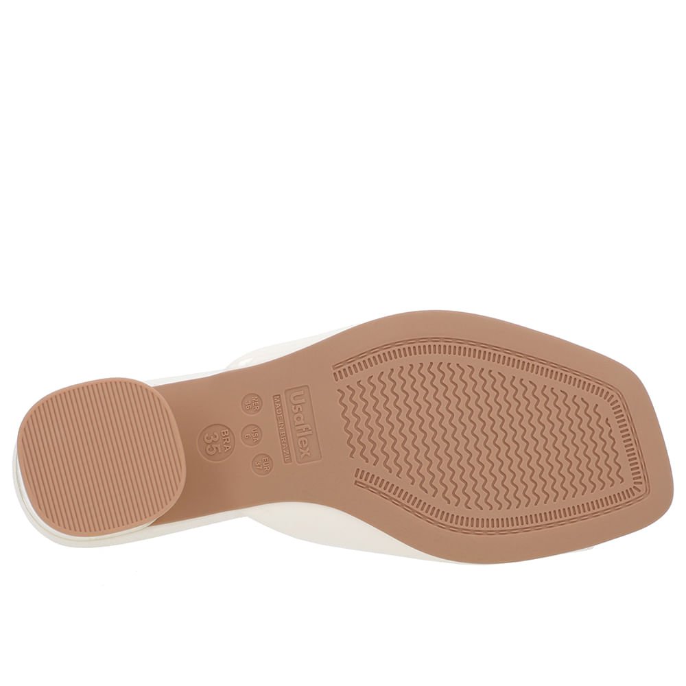 Tamanco Detalhe Salto Verniz Branco Branco 5