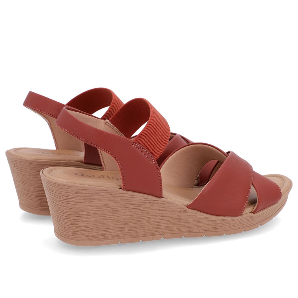 Sandália Tira Cruzada Marrom Couro Marrom 3