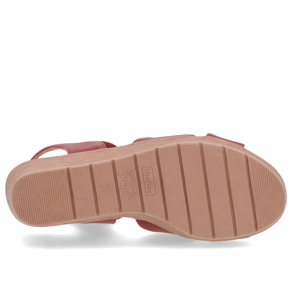 Sandália Tira Cruzada Marrom Couro Marrom 5