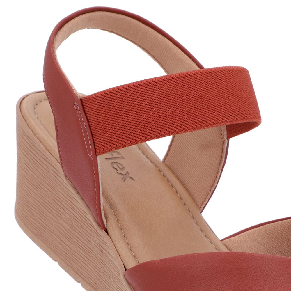 Sandália Tira Cruzada Marrom Couro Marrom 4