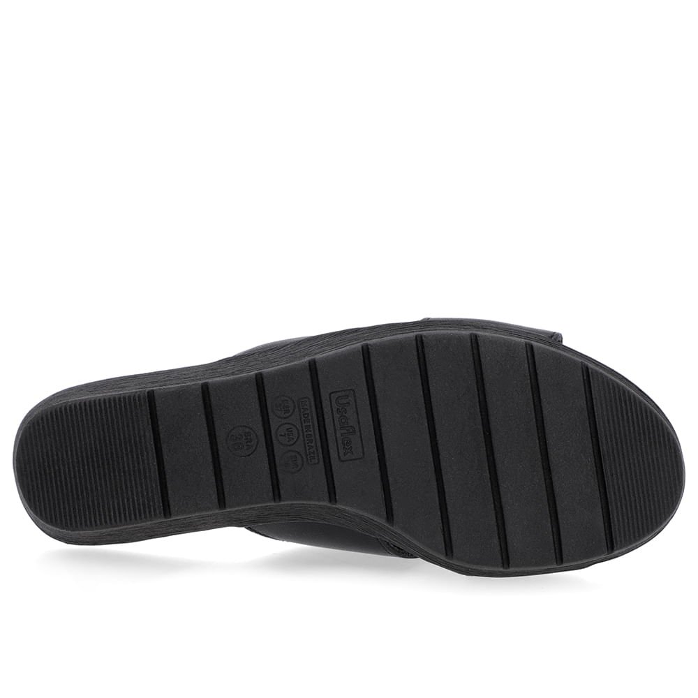 Tamanco Básico Couro Preto Preto 5