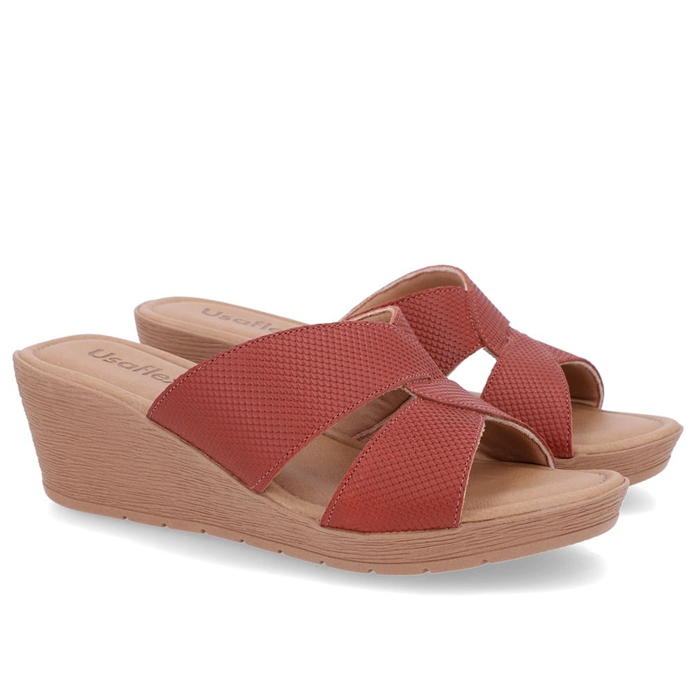 Tamanco Básico Couro Marrom Marrom 2