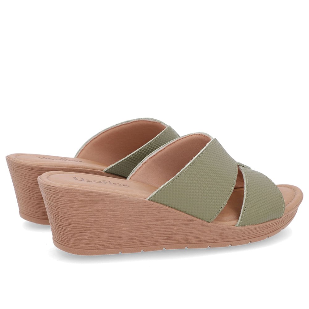 Tamanco Básico Couro Verde Verde 3