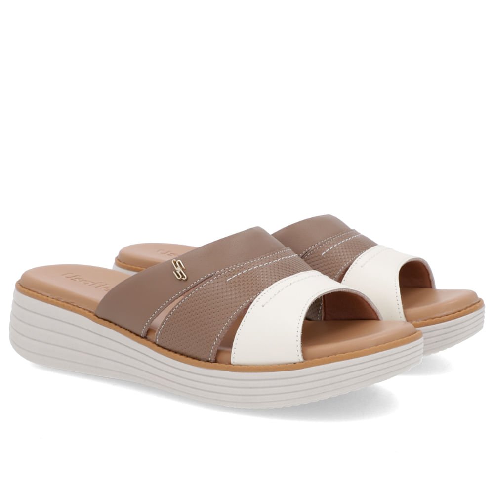 Tamanco Bico Redondo Couro Marrom Marrom 2