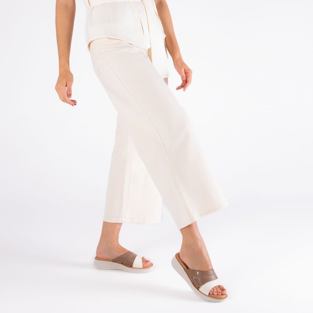 Tamanco Bico Redondo Couro Marrom Marrom 4