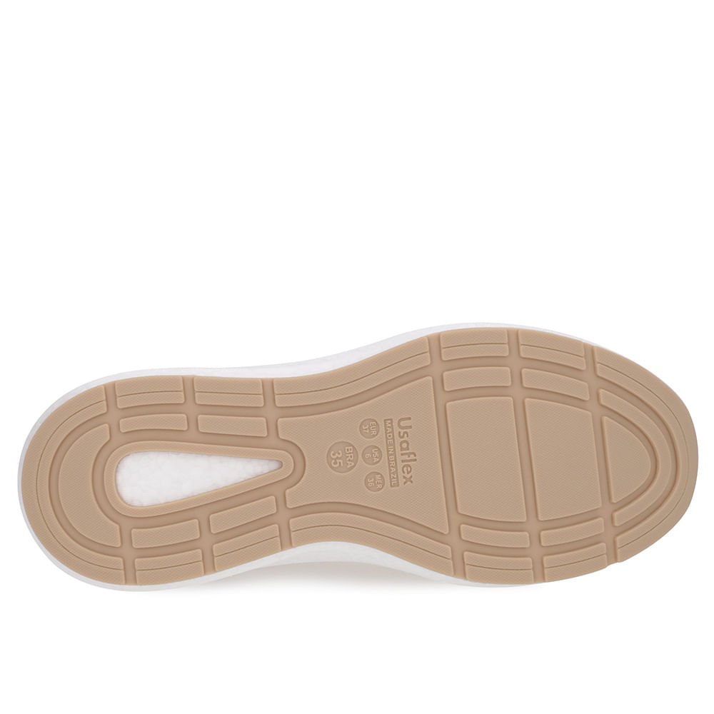 Tênis Dourado Couro Cadarço Elástico Dourado 5