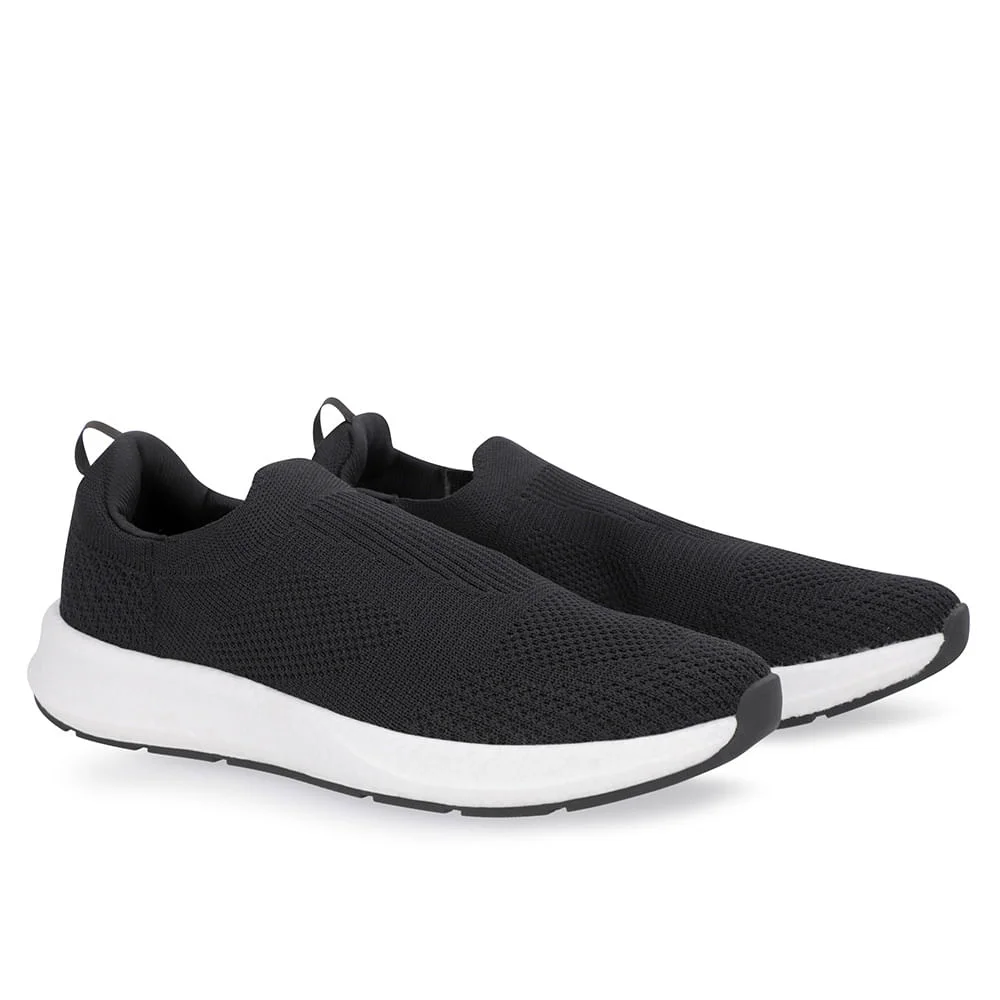 Tênis Preto Tricot Básico Preto 2